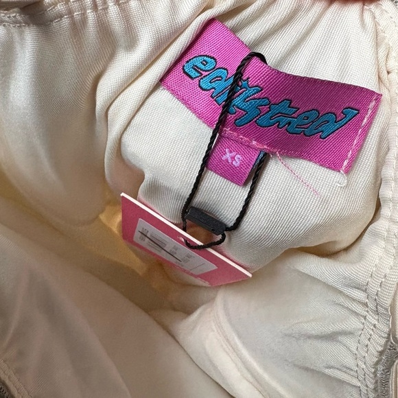 Edikted Ibiza Sequin Minidress in Cream Size XS - Picture 6 of 6